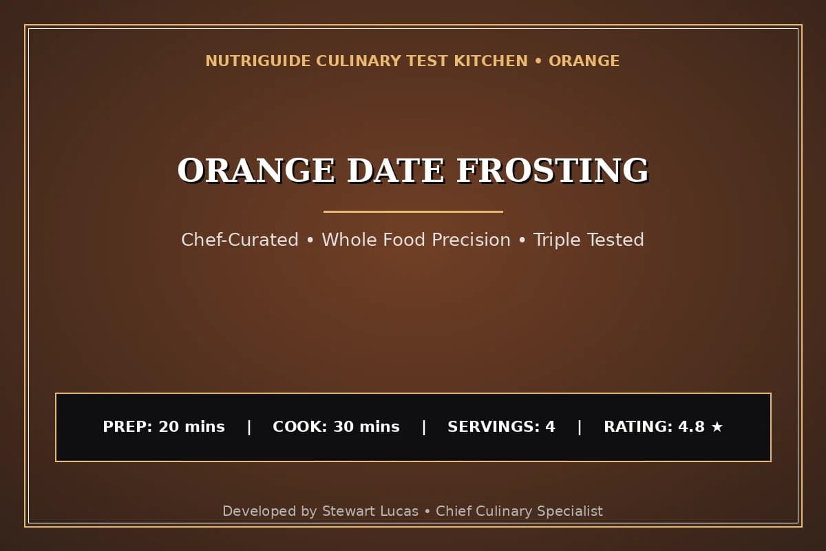 Orange Date Frosting