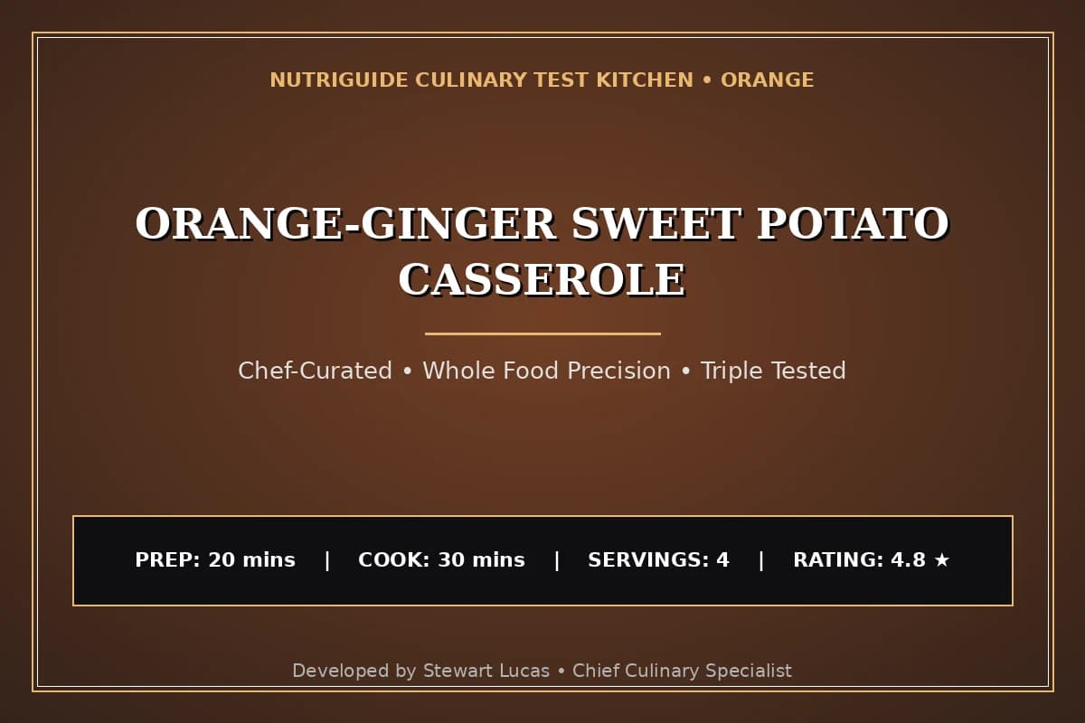 Orange-Ginger Sweet Potato Casserole