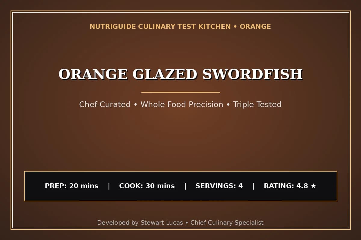 Orange Glazed Swordfish