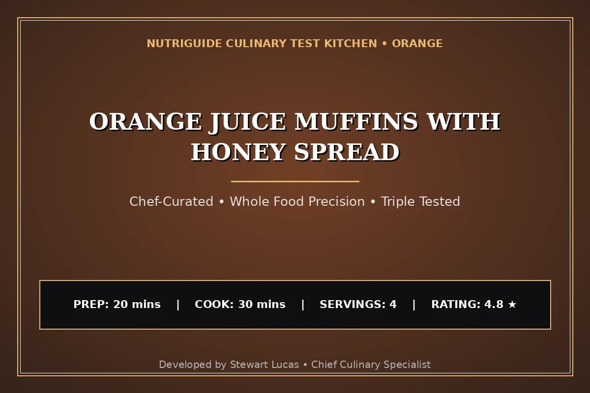 Orange Juice Muffins With Honey Spread