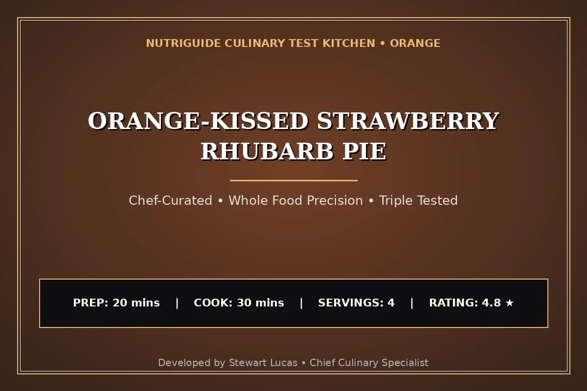 Orange-Kissed Strawberry Rhubarb Pie