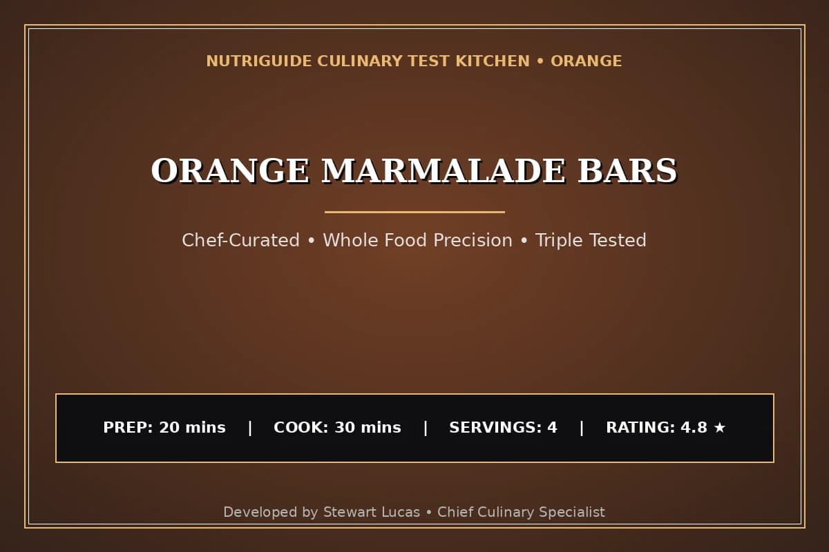 Orange Marmalade Bars