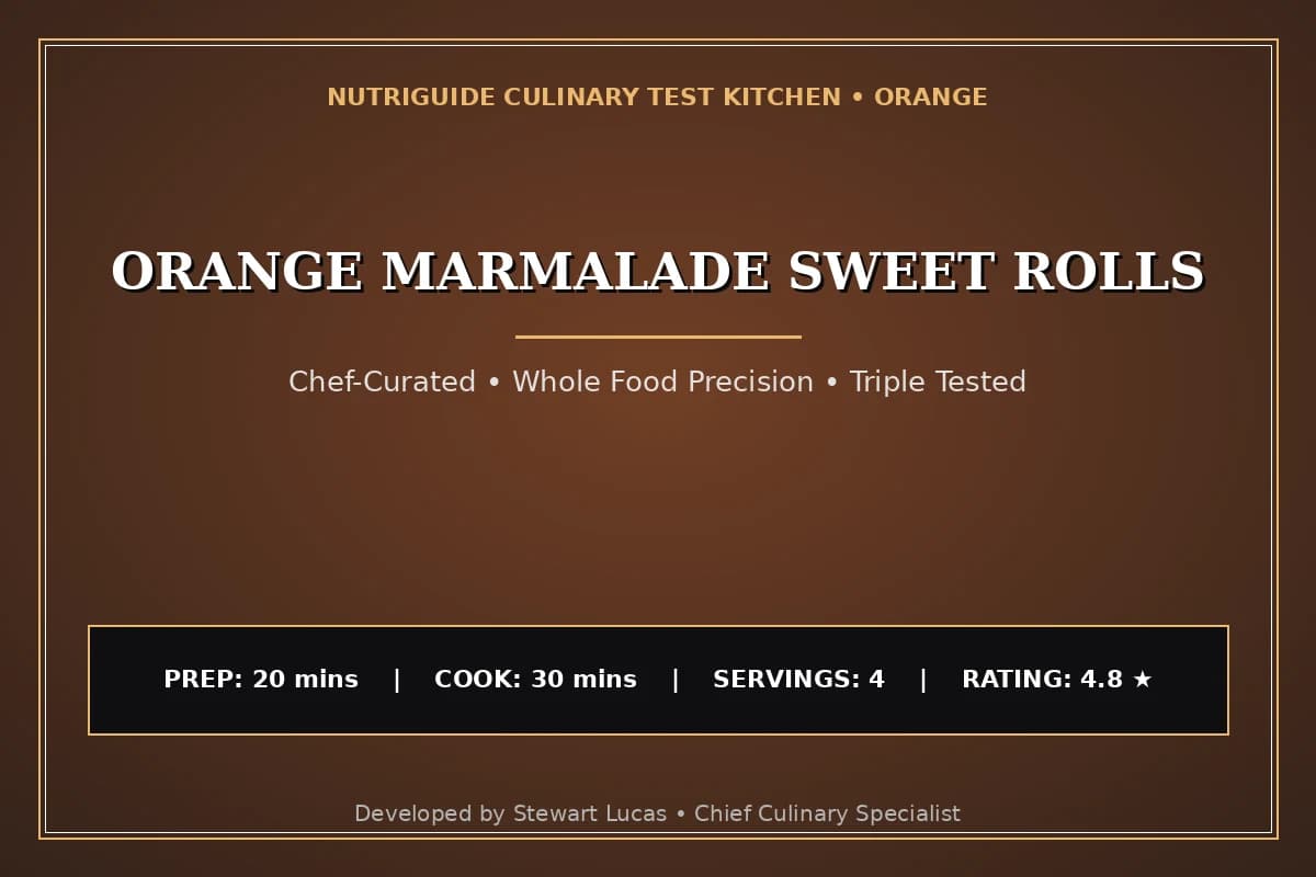Orange Marmalade Sweet Rolls