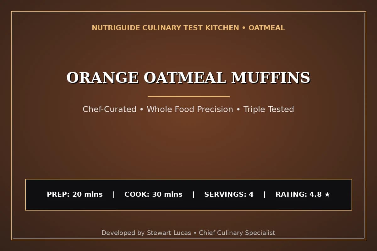 Orange Oatmeal Muffins