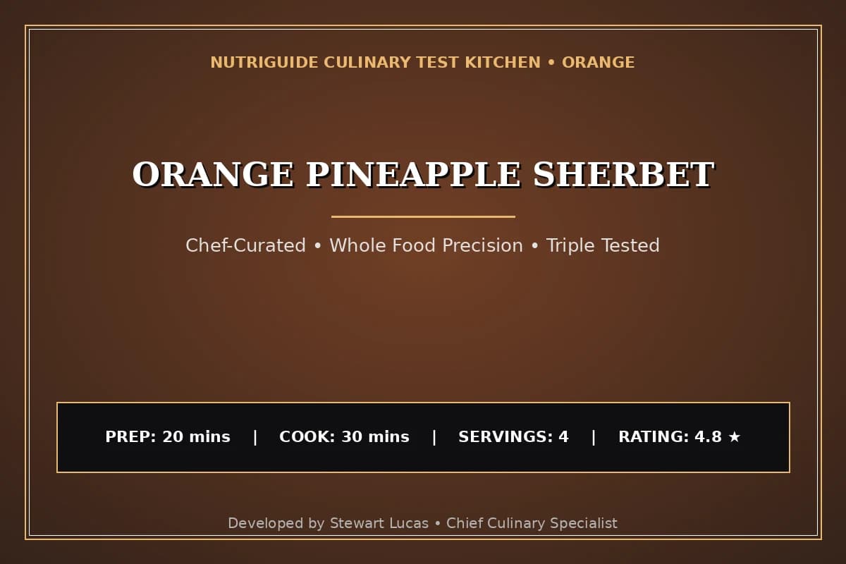Orange Pineapple Sherbet
