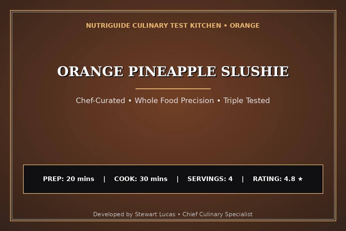 Orange Pineapple Slushie