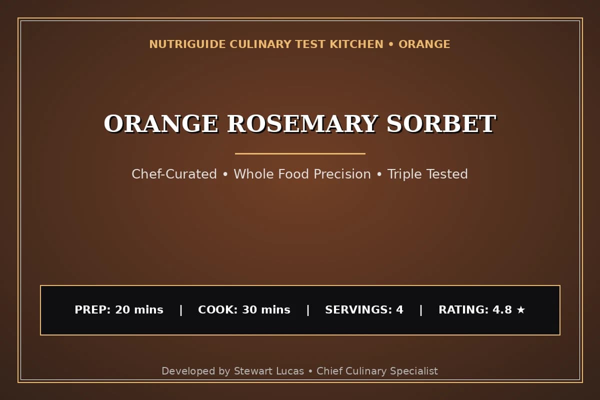 Orange Rosemary Sorbet