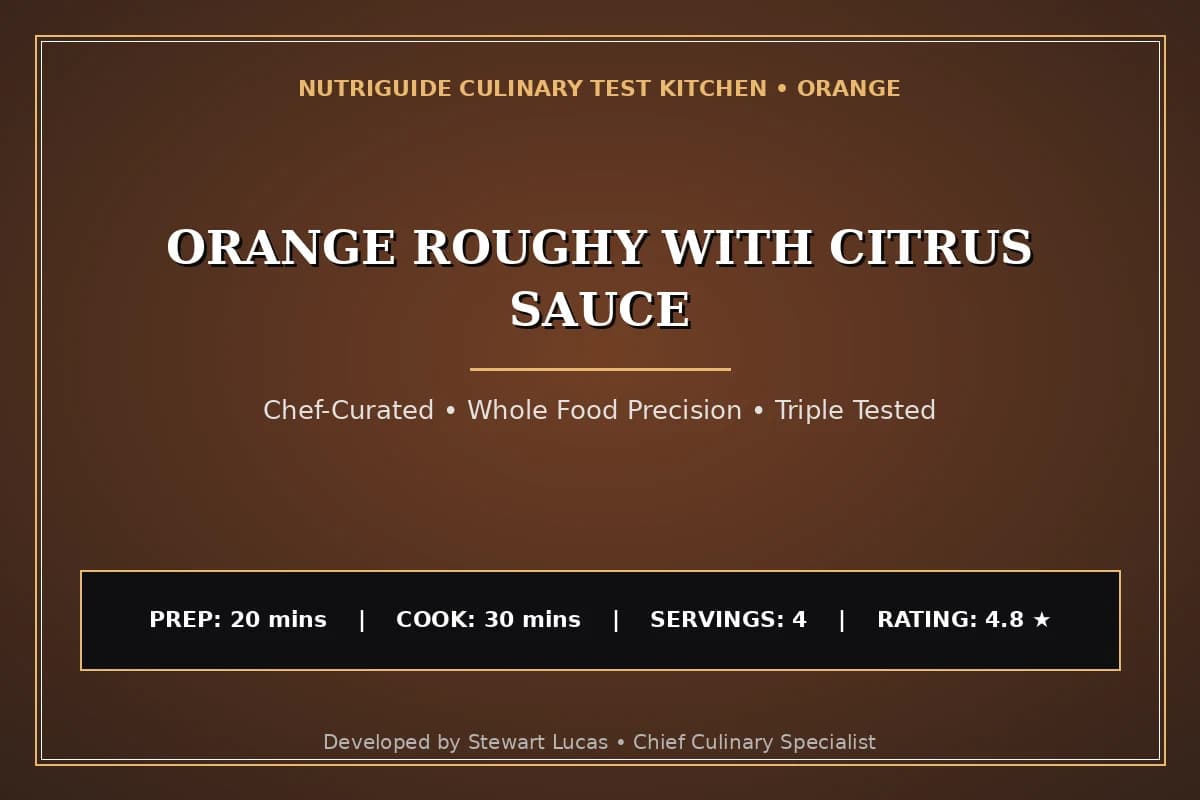 Orange Roughy With Citrus Sauce