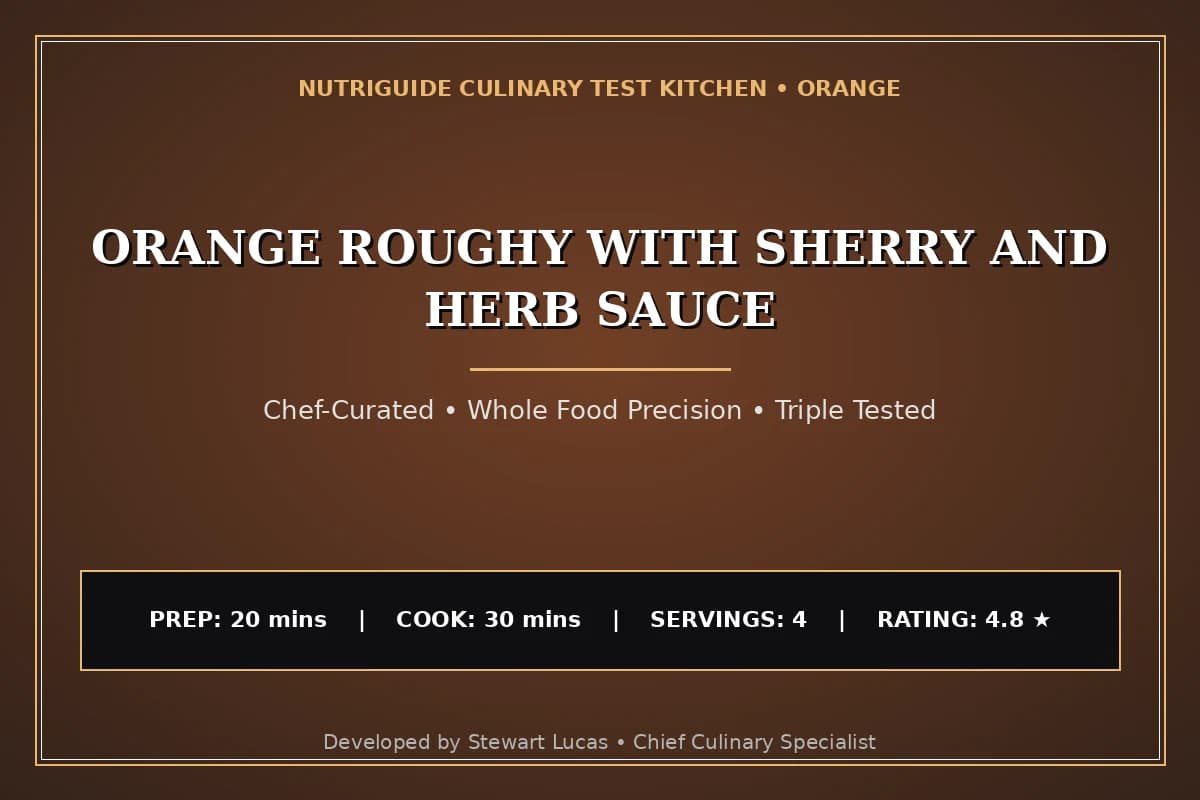 Orange Roughy With Sherry And Herb Sauce