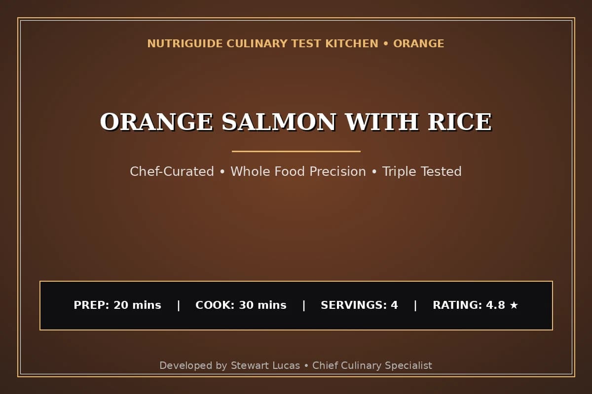 Orange Salmon With Rice
