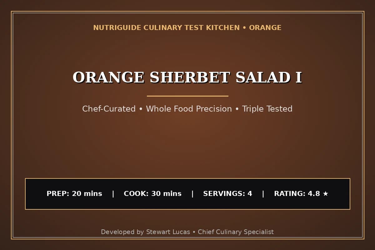 Orange Sherbet Salad I
