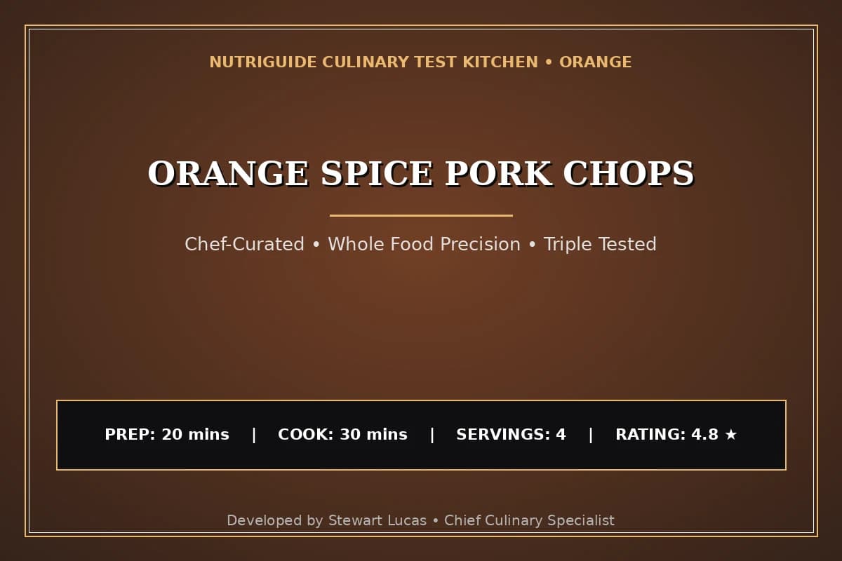 Orange Spice Pork Chops