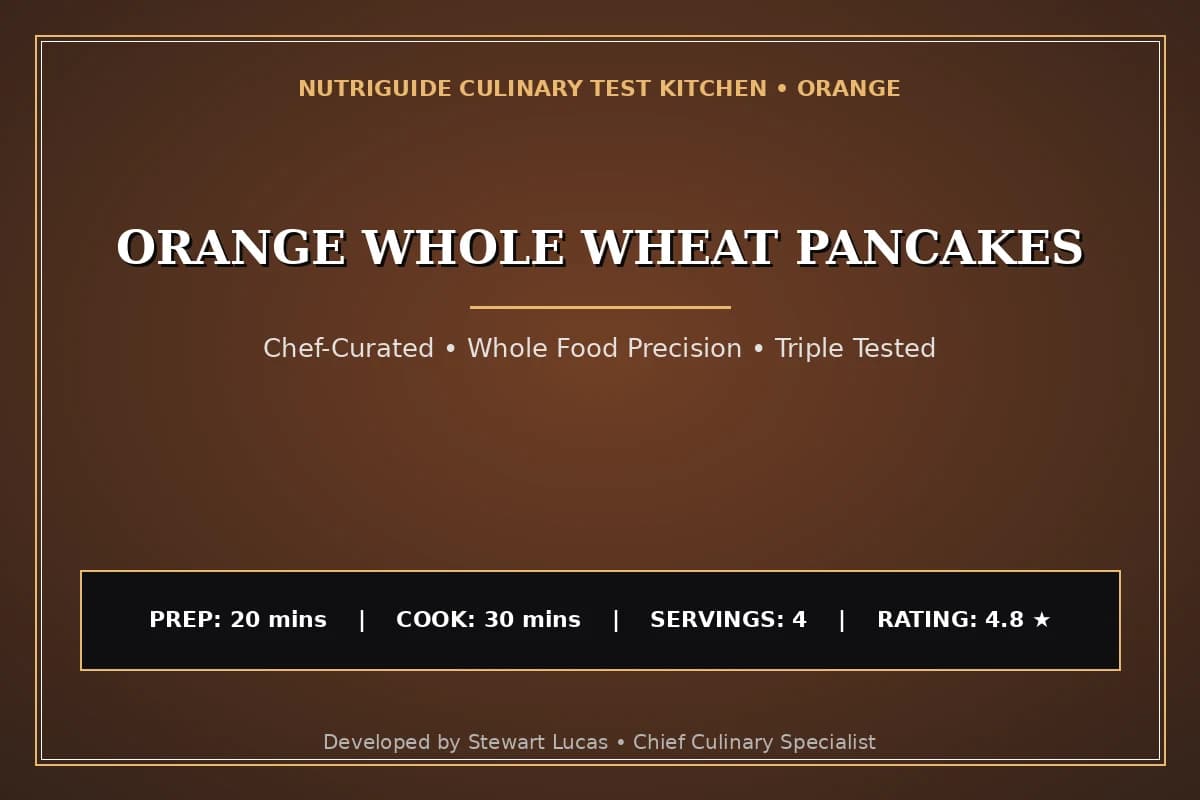 Orange Whole Wheat Pancakes