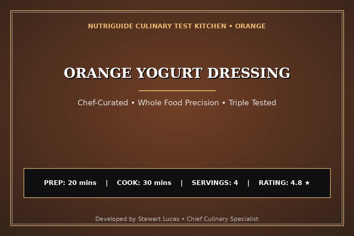 Orange Yogurt Dressing