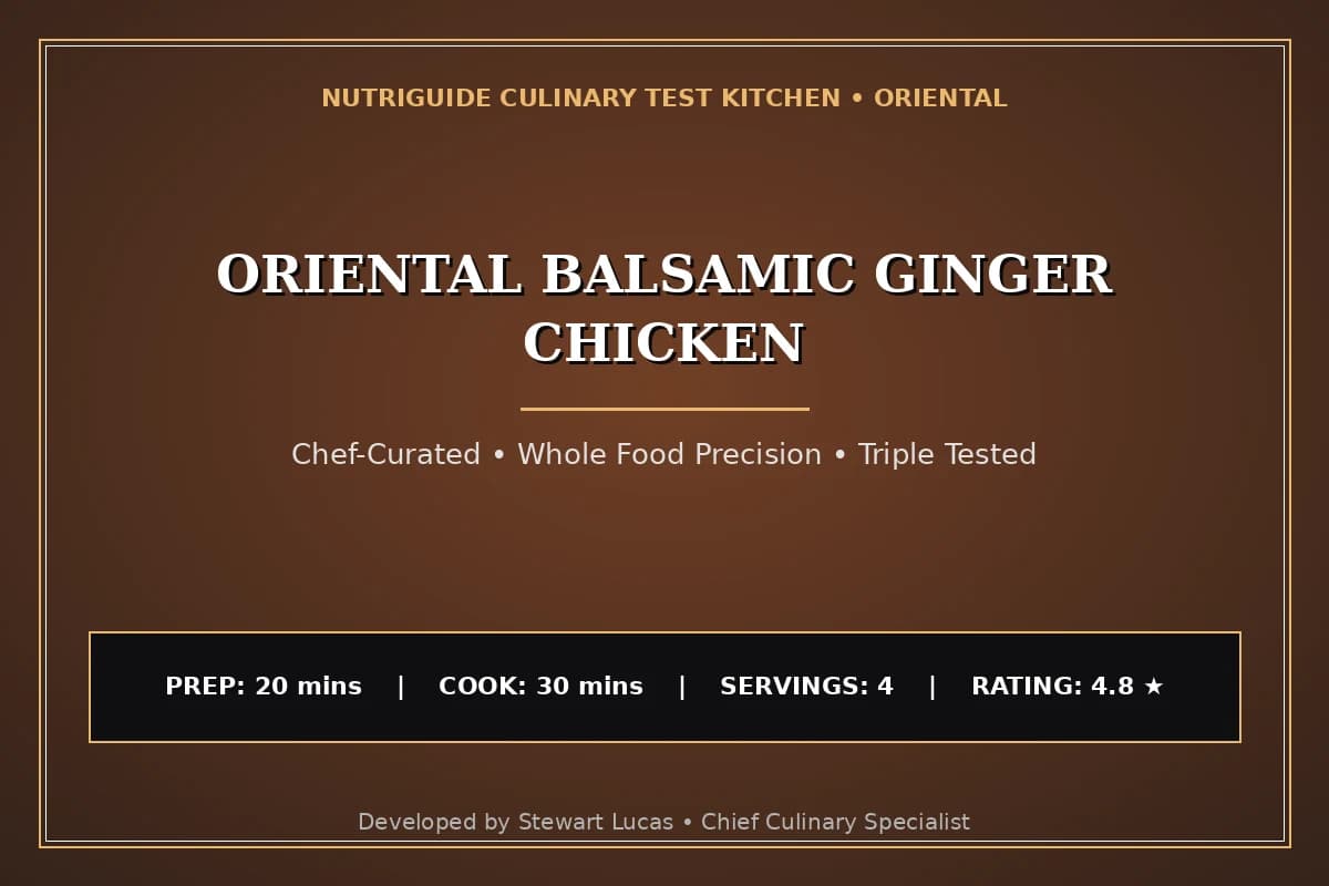 Oriental Balsamic Ginger Chicken