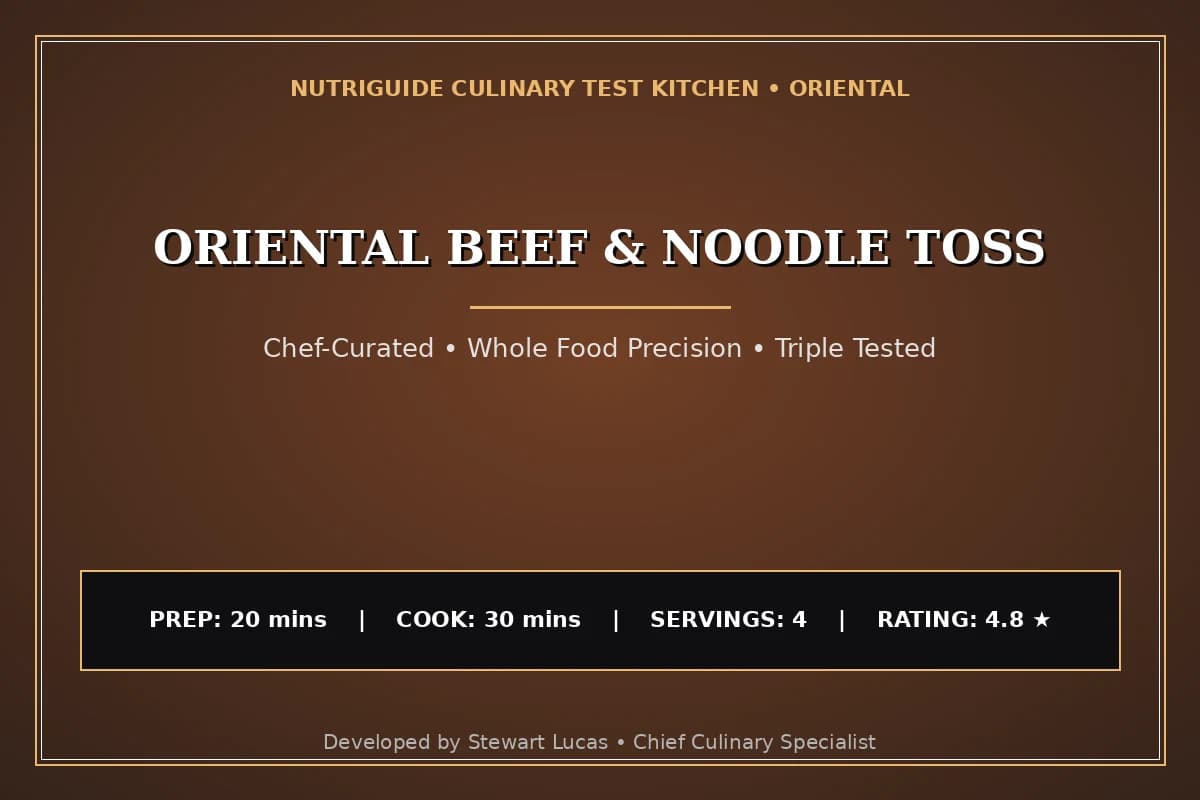 Oriental Beef & Noodle Toss