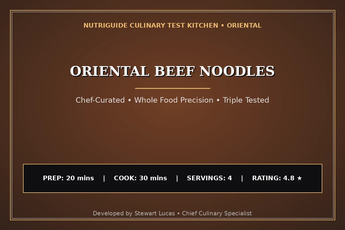 Oriental Beef Noodles