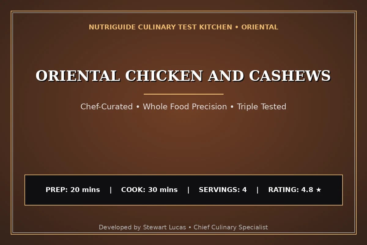 Oriental Chicken And Cashews