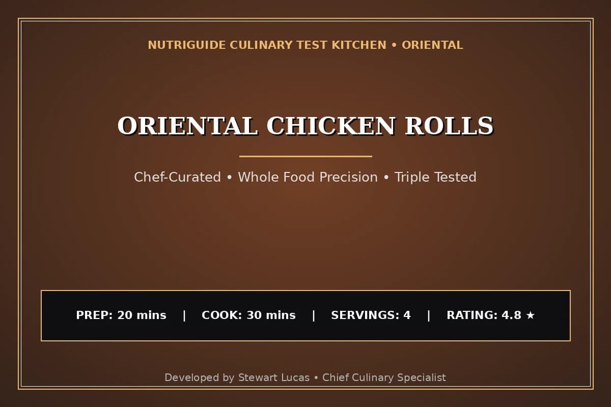 Oriental Chicken Rolls