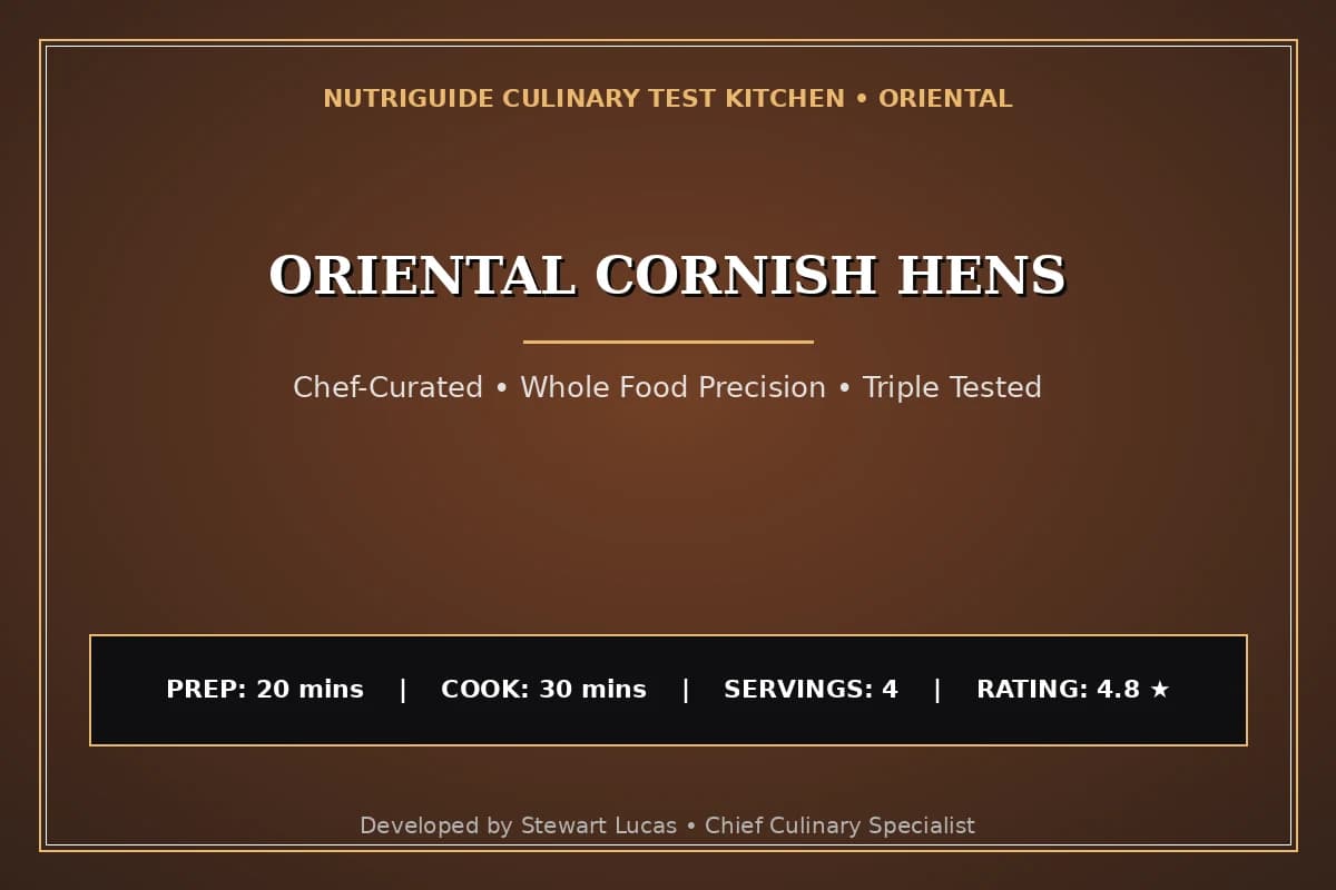 Oriental Cornish Hens