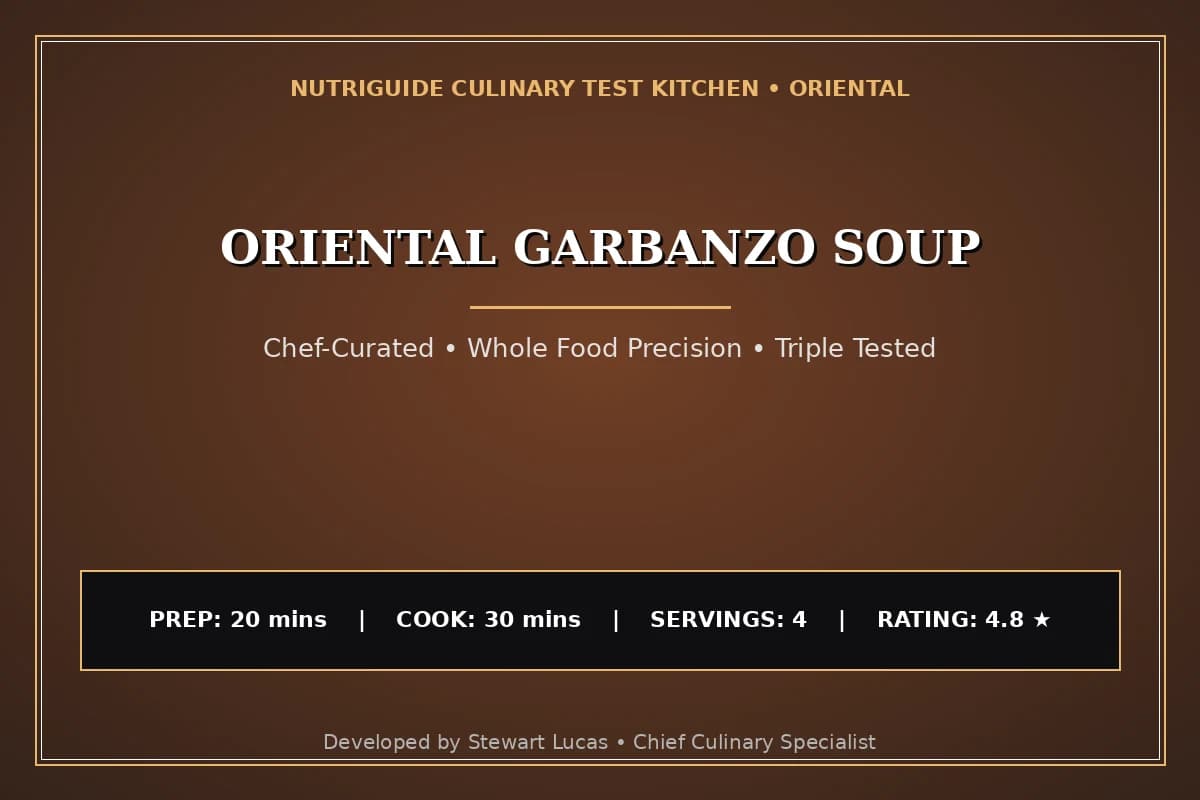 Oriental Garbanzo Soup