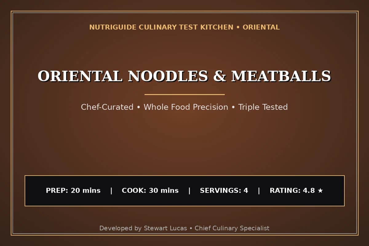Oriental Noodles & Meatballs