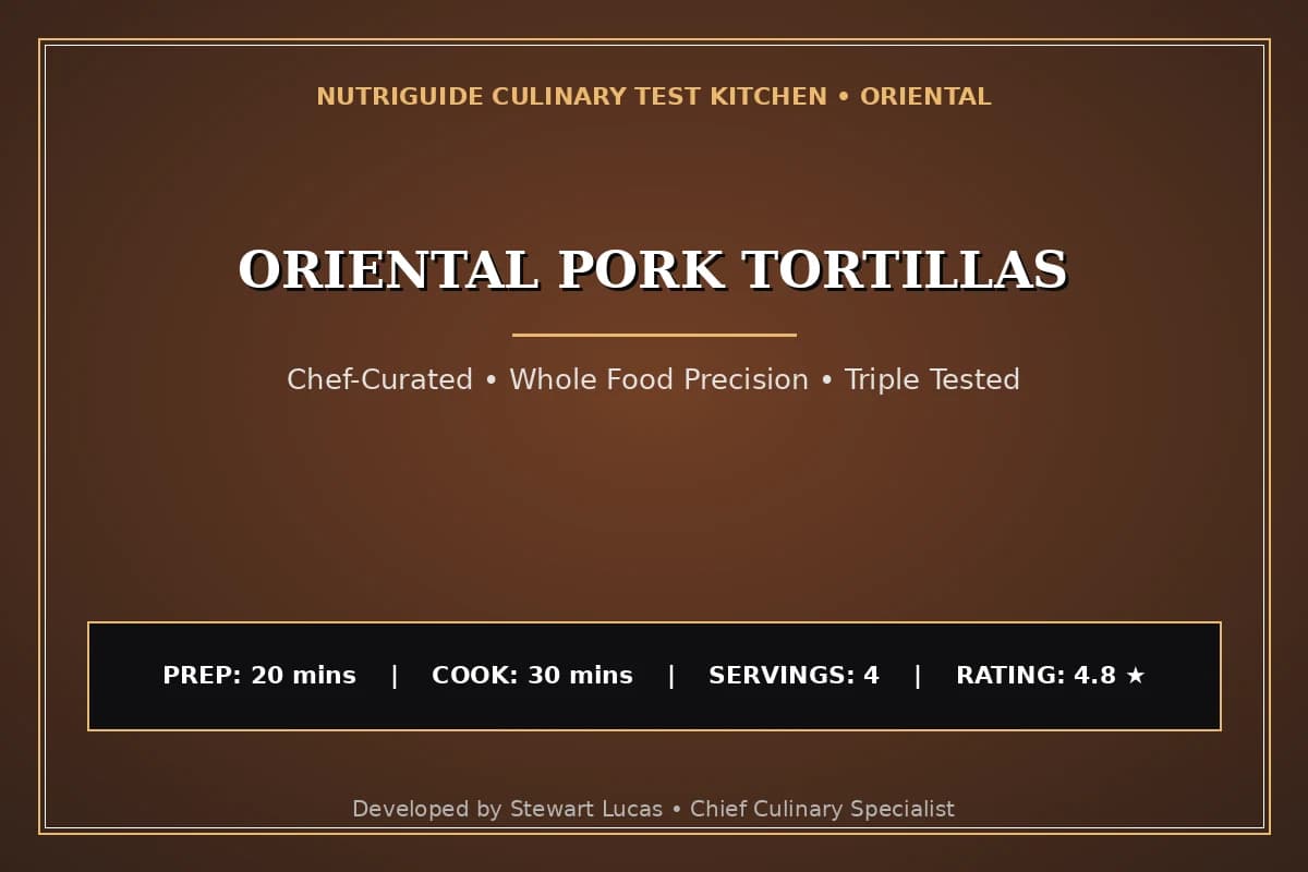 Oriental Pork Tortillas