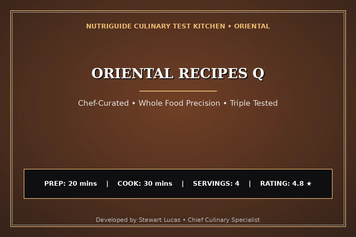 Oriental Recipes Q