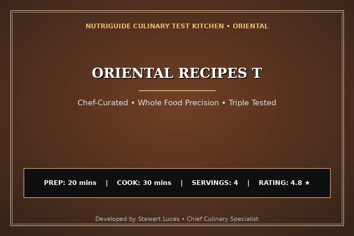 Oriental Recipes T