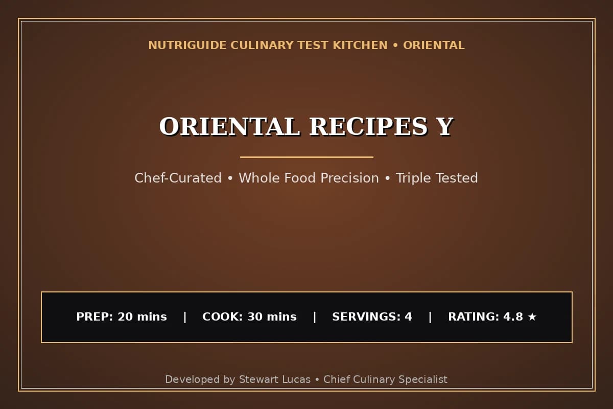 Oriental Recipes Y