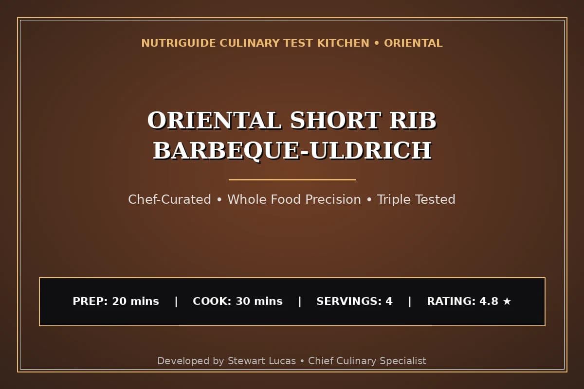 Oriental Short Rib Barbeque-Uldrich