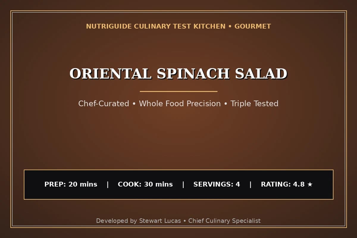 Oriental Spinach Salad