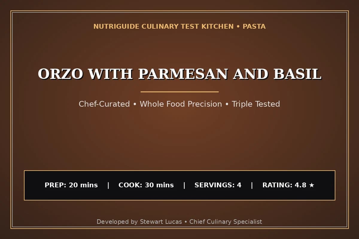 Orzo With Parmesan And Basil