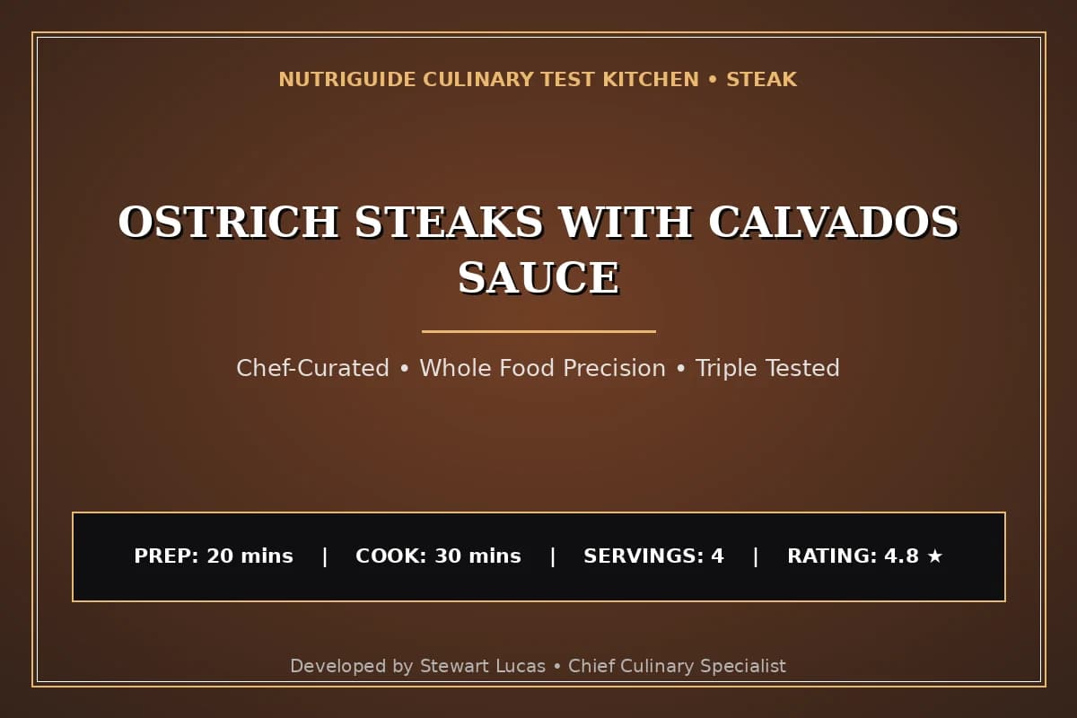 Ostrich Steaks With Calvados Sauce