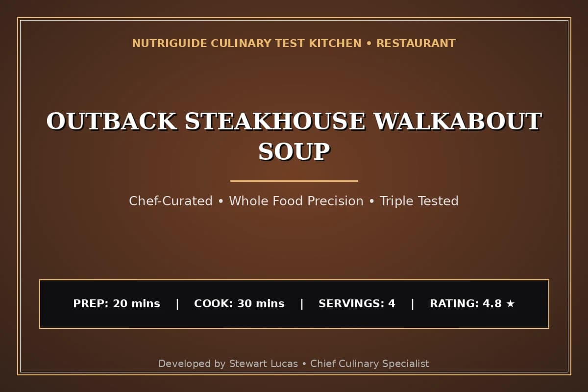 Outback Steakhouse Walkabout Soup