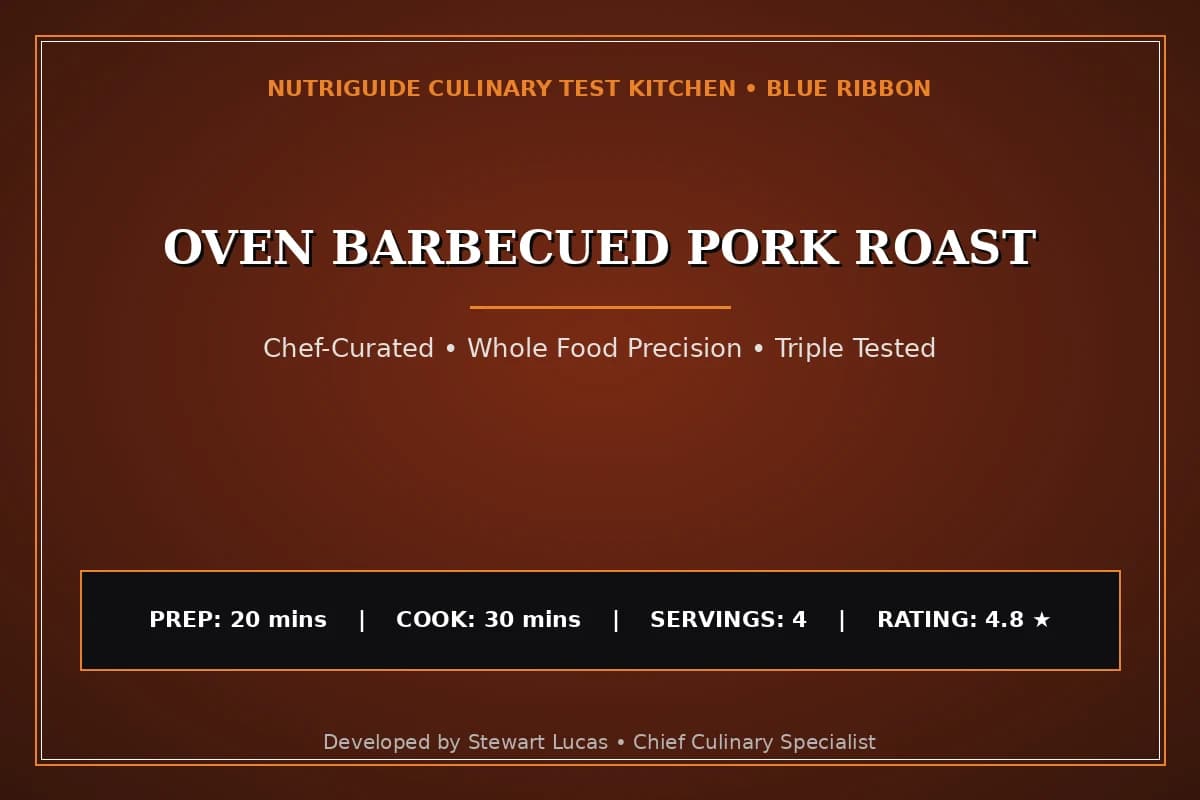Oven Barbecued Pork Roast