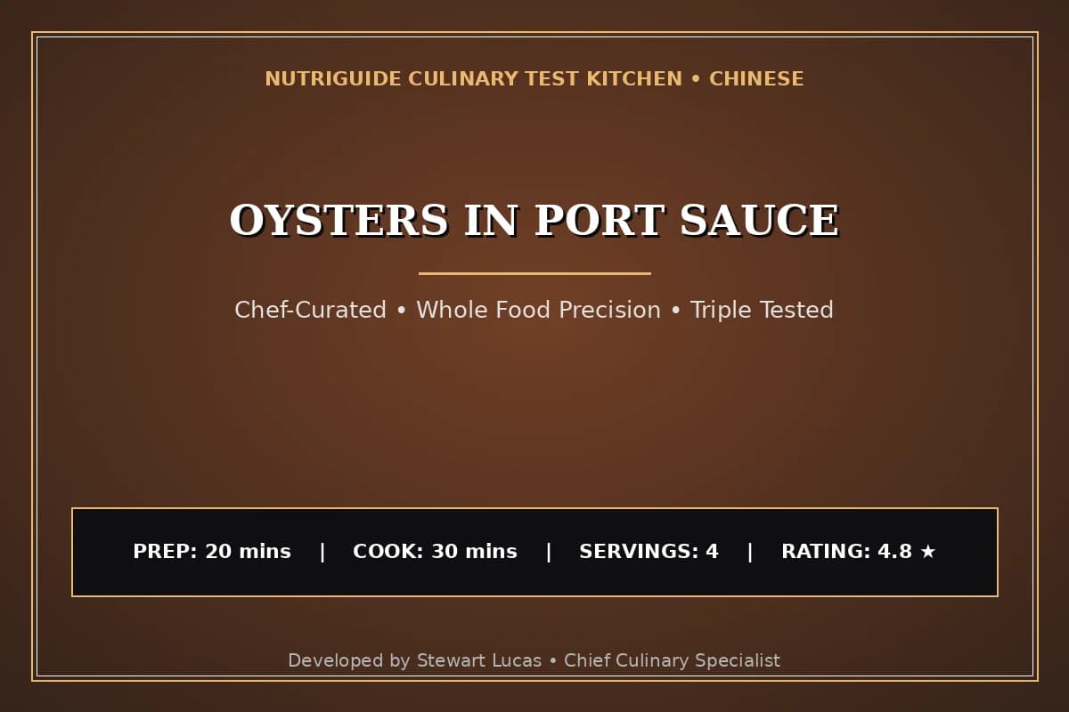 Oysters In Port Sauce