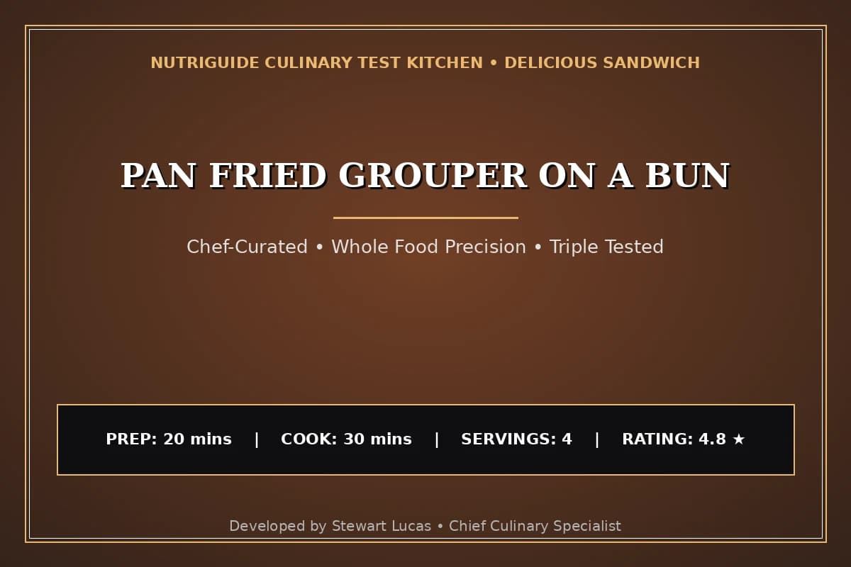 Pan Fried Grouper On A Bun