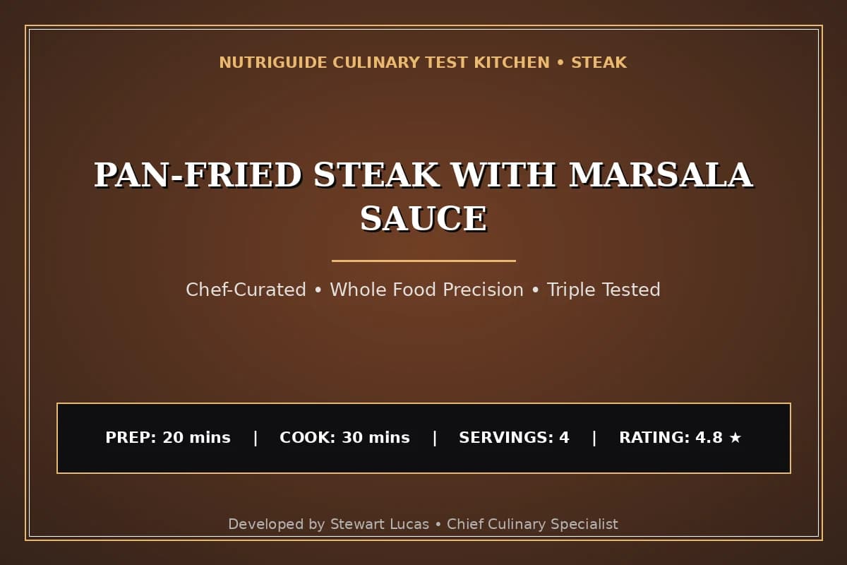 Pan-Fried Steak With Marsala Sauce