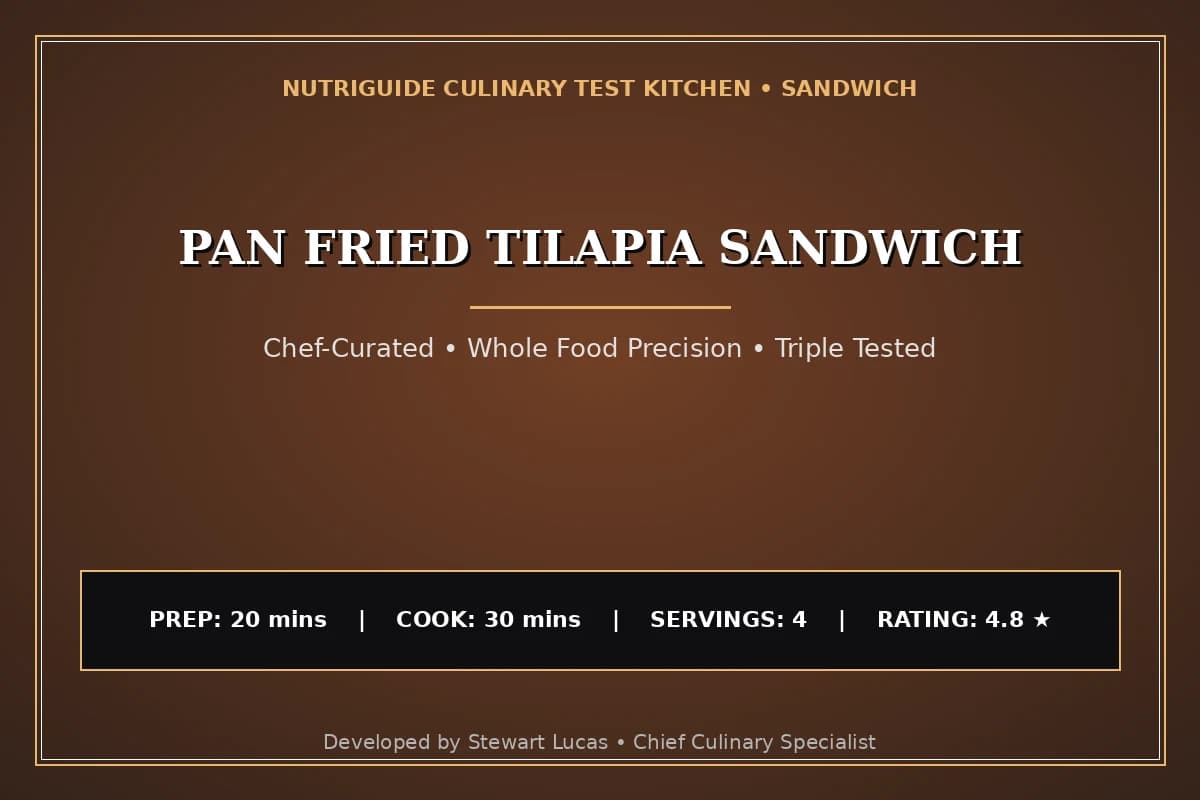 Pan Fried Tilapia Sandwich
