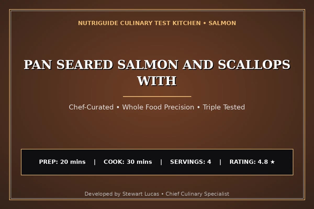 Pan Seared Salmon And Scallops With
