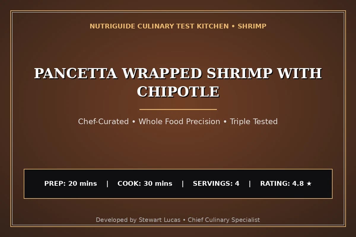 Pancetta Wrapped Shrimp With Chipotle
