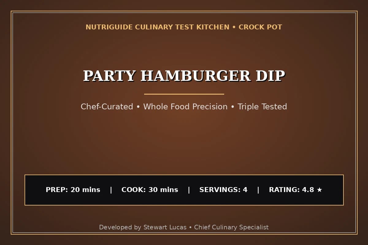 Party Hamburger Dip