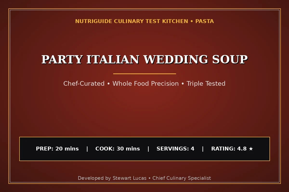 Party Italian Wedding Soup
