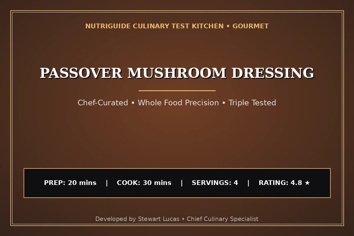 Passover Mushroom Dressing
