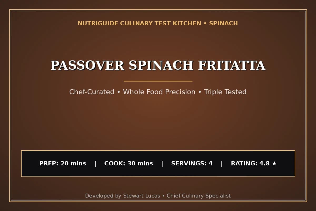 Passover Spinach Fritatta