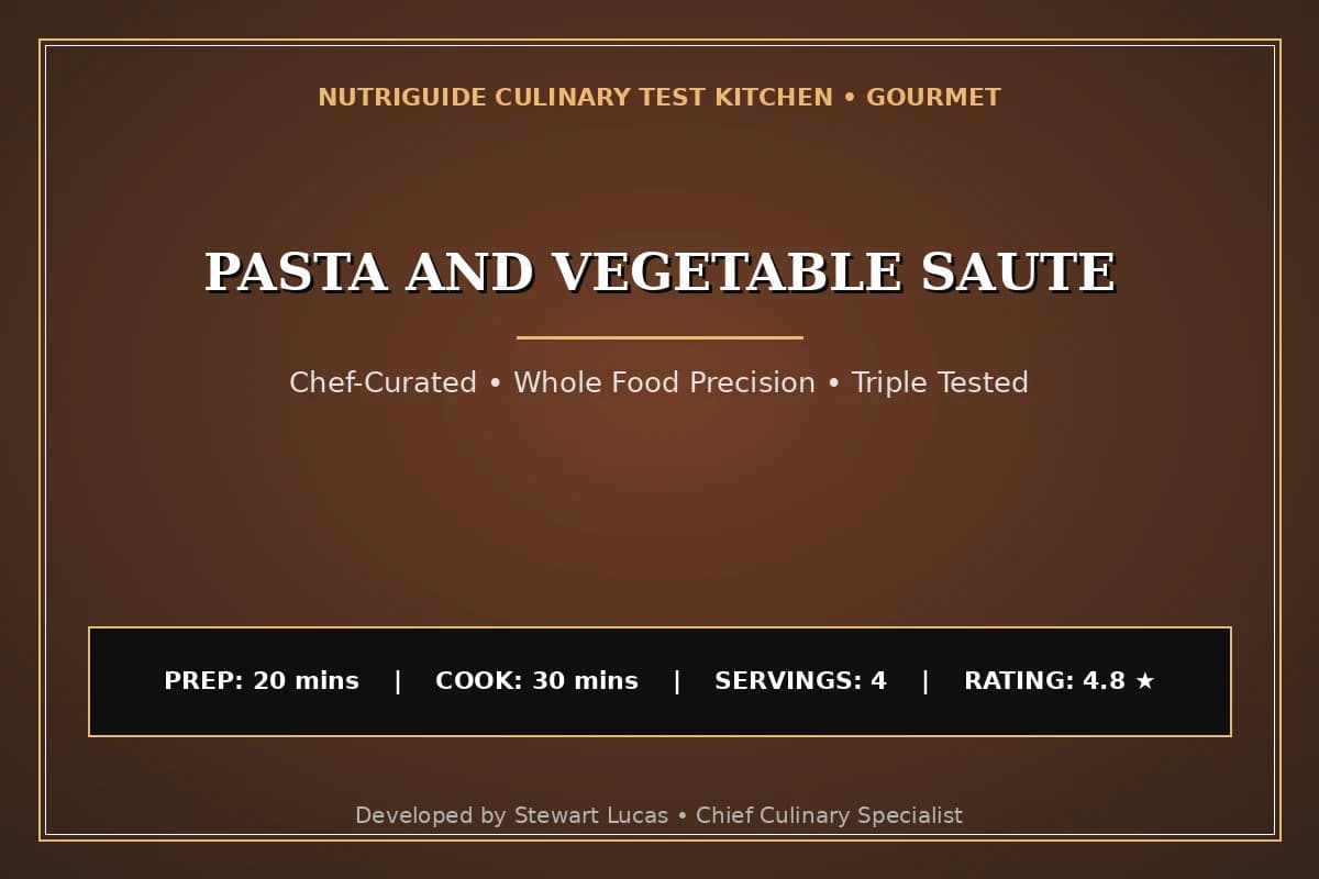 Pasta And Vegetable Saute