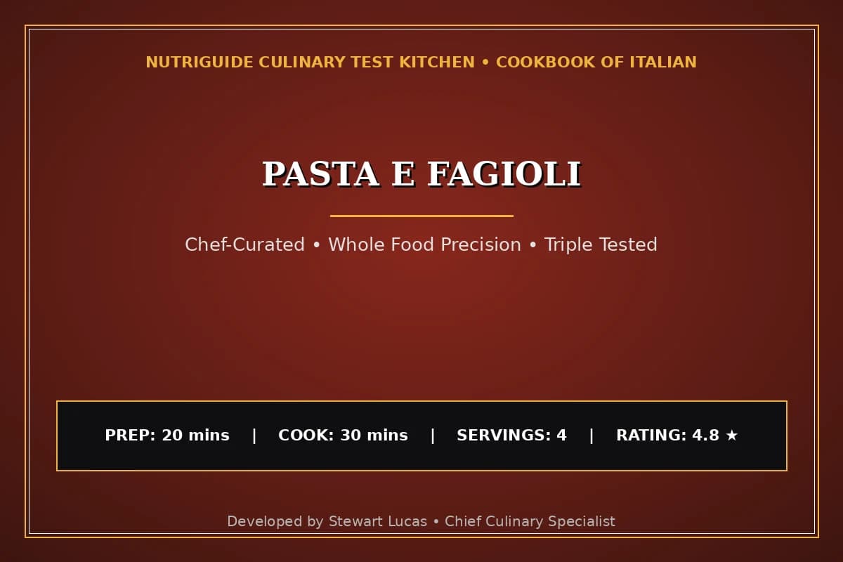 Pasta E Fagioli