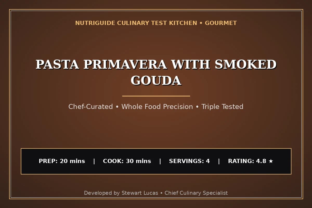 Pasta Primavera With Smoked Gouda