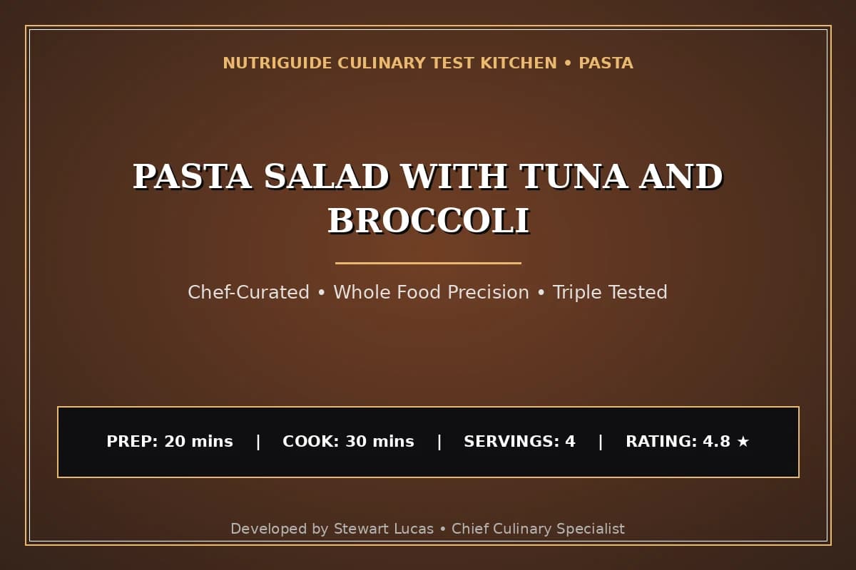 Pasta Salad With Tuna And Broccoli